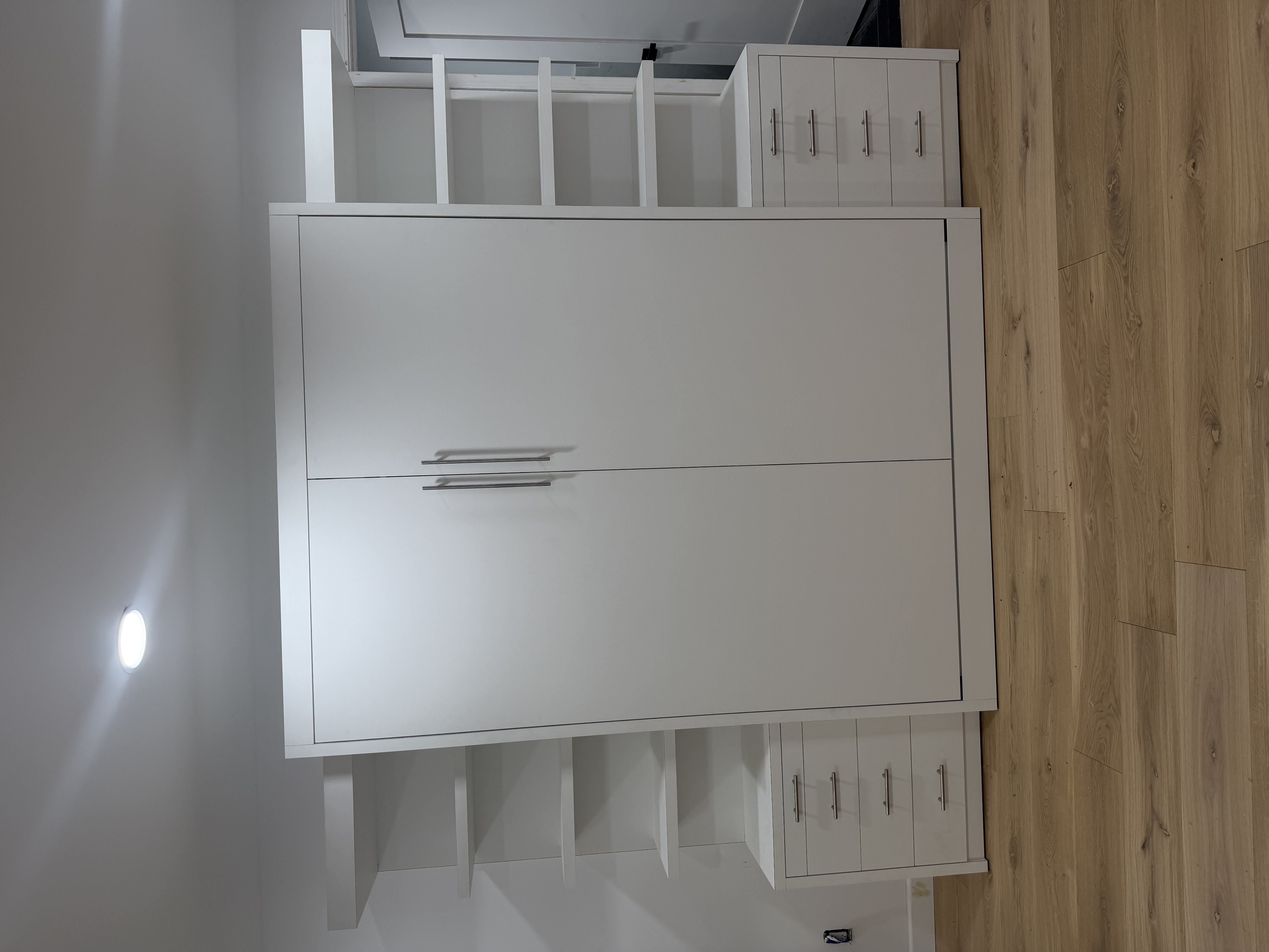 After: Murphy bed wall